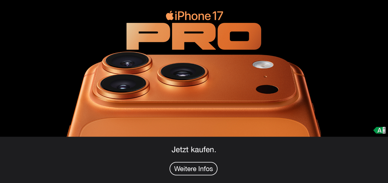 Bild im Slider zeigt das Apple iPhone 17 Pro zum kaufen.