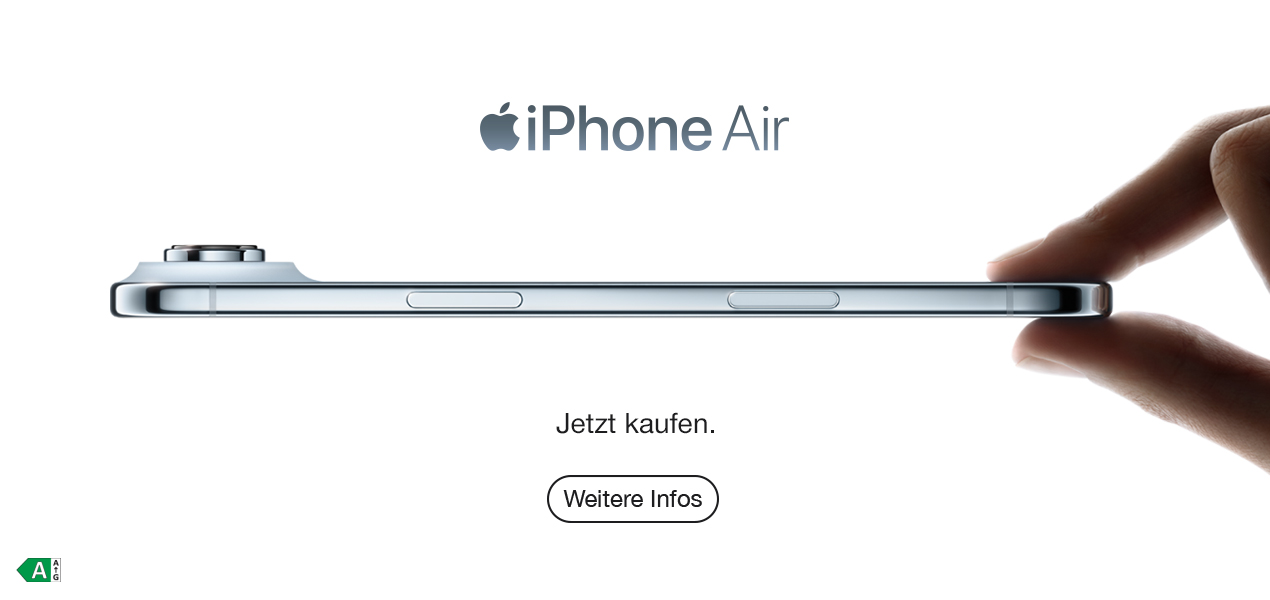 Bild im Slider zeigt das Apple iPhone Air zum kaufen.